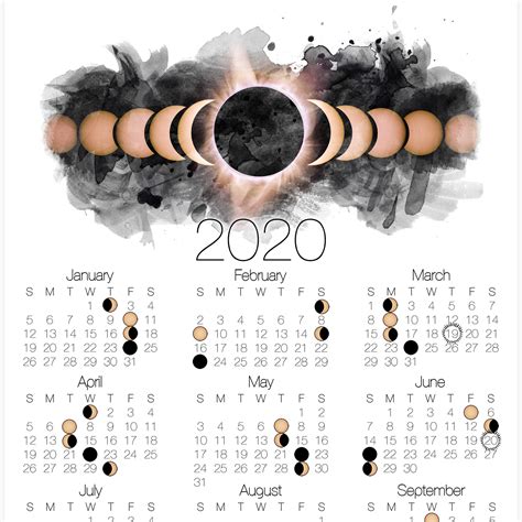 2020 Lunar Calendar Printable
